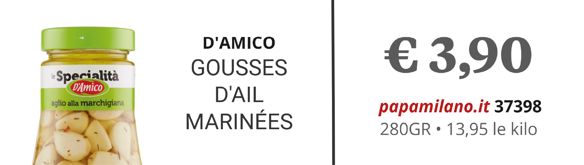 D'AMICO GOUSSES D'AIL MARINÉES